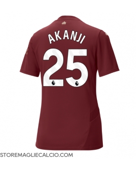 Manchester City Manuel Akanji #25 Maglia Gara Terza Repliche 2024-25 Donna